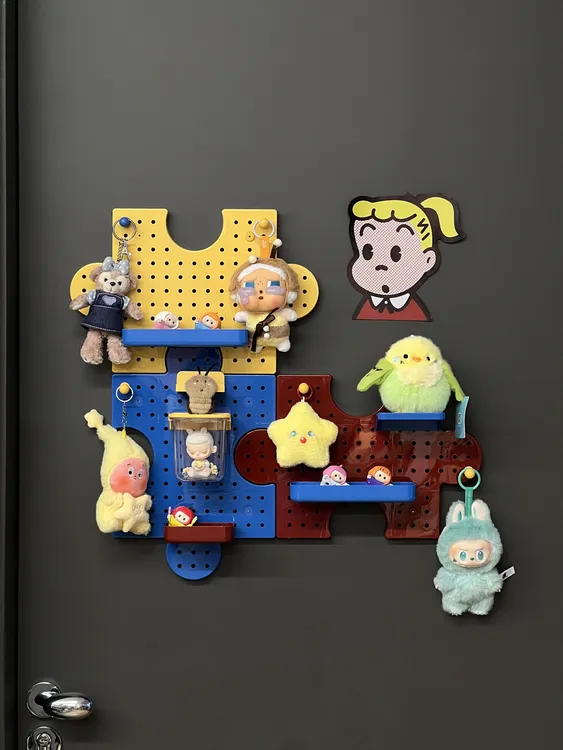 ININHOME洞洞板置物架免打孔房拼图自由组合厨房浴室收纳ZXX