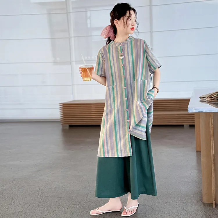 女童短袖套装夏装2025新款儿童夏季彩色穿搭青少年女孩炸街衣服潮