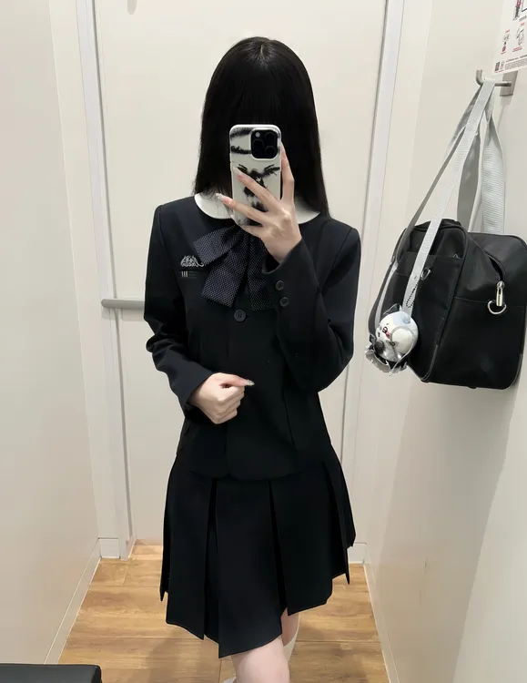 【喵铃少女】莓喵jk馆圆领西服套装新年西装箱褶裙校供感日系学院风