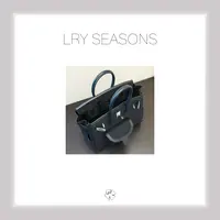 LRY SEASONS |高级感黑色大容量手提帆布口袋包 25490