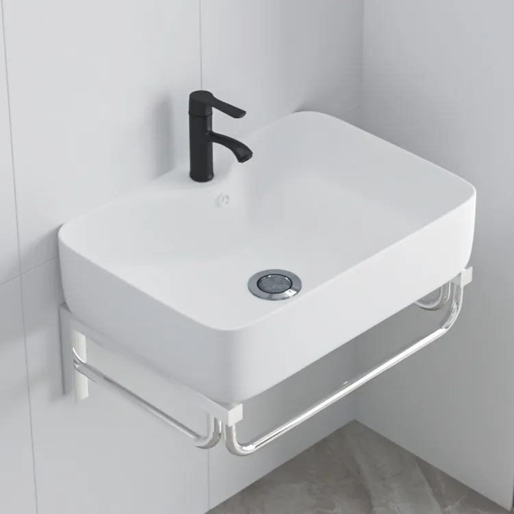 挂墙式洗手盆阳台卫生间洗脸盆组合迷你简易三角小户型陶瓷一体盆