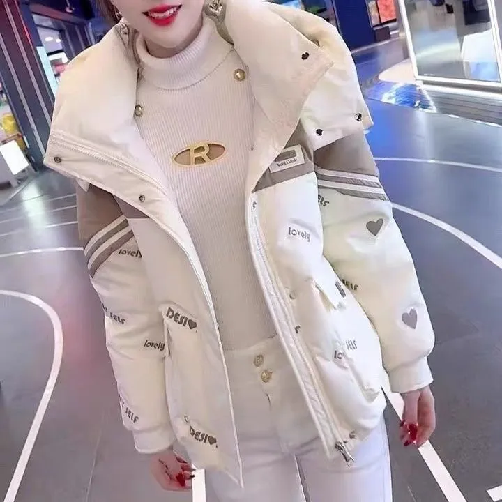 网红爆款小香风百搭棉服女冬季2025年新款高级感洋气大码短款外套