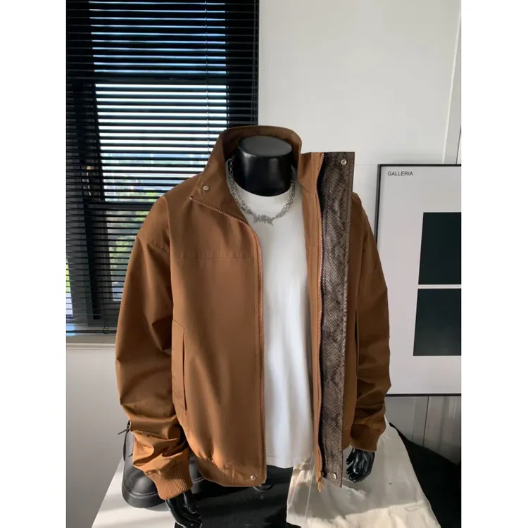 美式复古工装夹克男早秋爆款休闲上衣百搭痞帅新款秋冬夹克外套