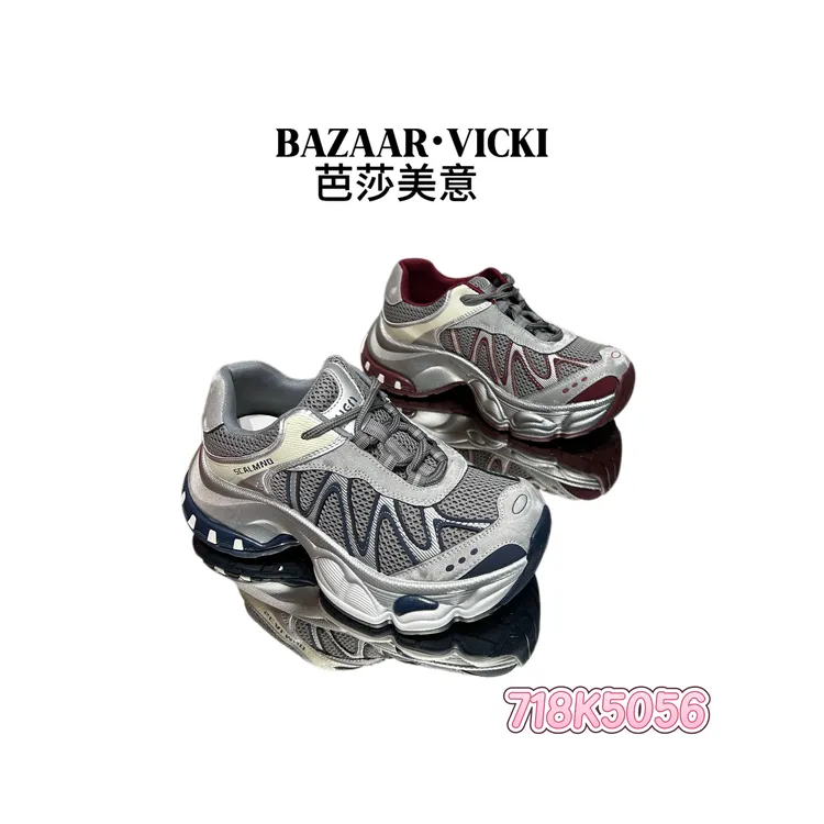 BAZAAR VICKI/芭莎美意718K5056运动休闲鞋潮流时尚ins情侣老爹鞋