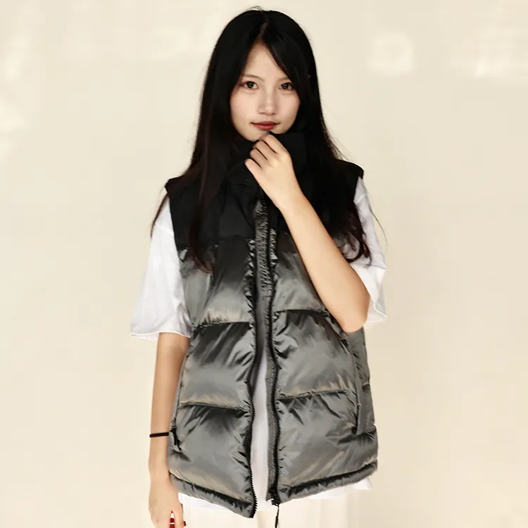 冈狄斯鸭绒马甲2025秋冬新款时尚休闲保暖白鸭绒加厚马甲