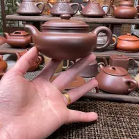 紫砂茶壶宜兴原矿紫砂手工制180