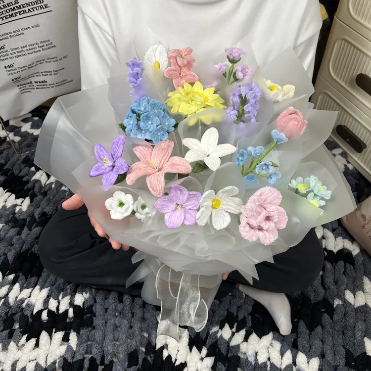 一岁一礼扭扭棒花束自制手工DIY花束材料包送女朋友生日礼物