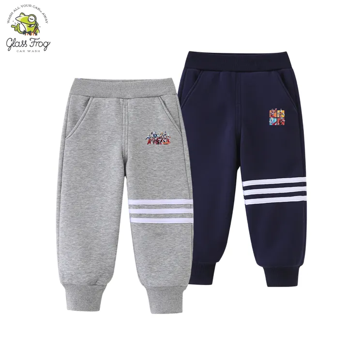 奥特曼儿童卫裤男女童加绒加厚休闲裤秋冬季童装春装薄款运动裤