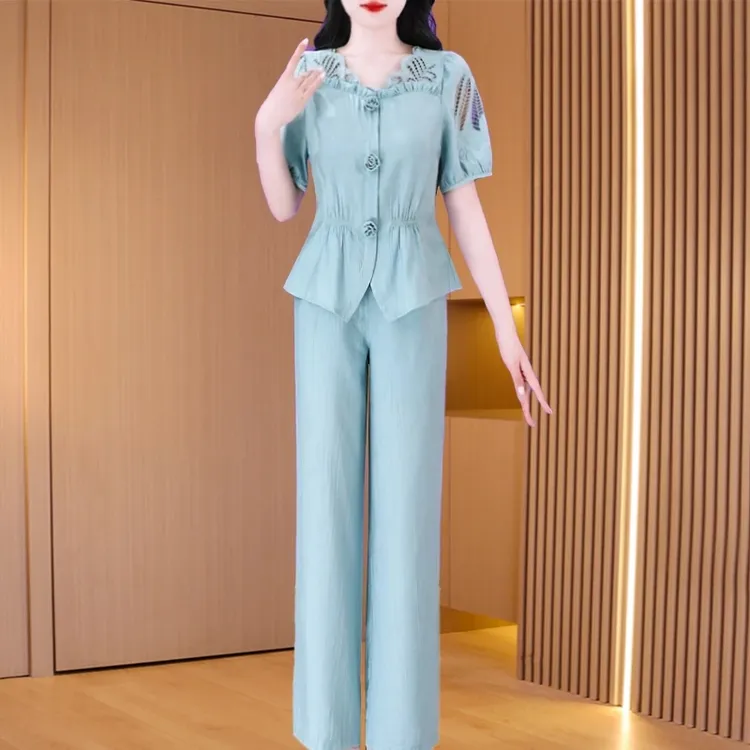 贵夫人两件套装女夏季2025新款爆款高级感超火大方得体穿搭一整套