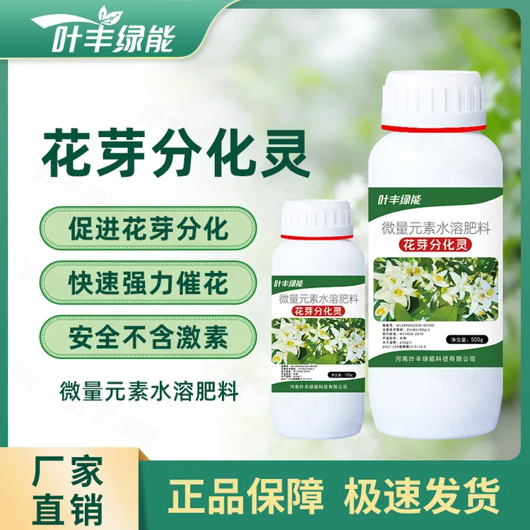 叶丰绿能花芽分化灵促进瓜果蔬菜花芽分化保花保果增产增收水溶肥
