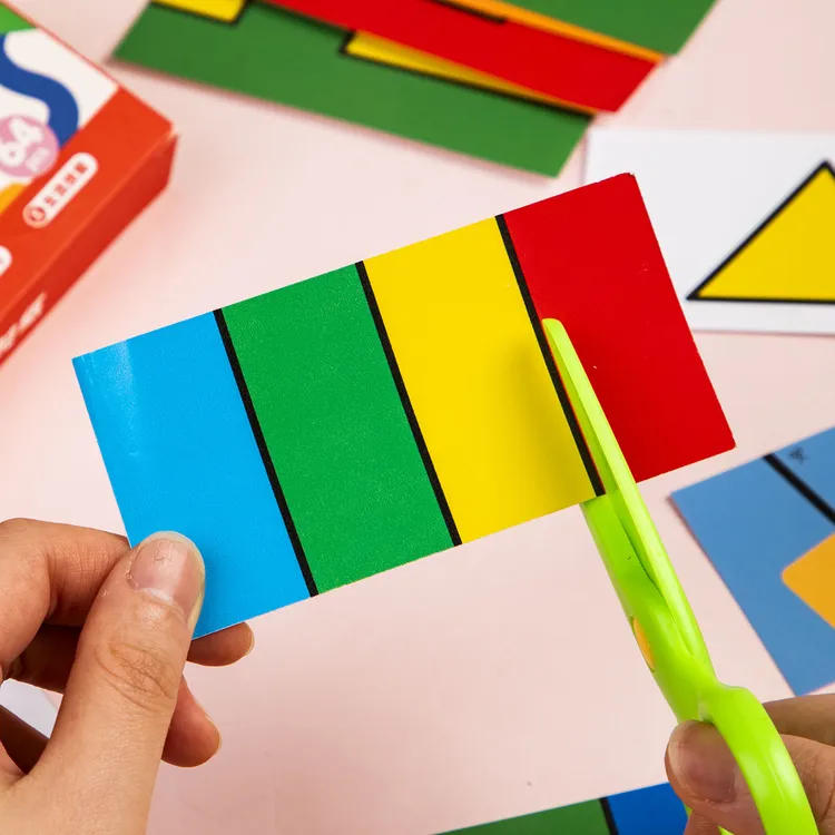 儿童蒙氏剪纸diy手工1岁半低龄宝宝启蒙幼儿园早教益智玩具专注力