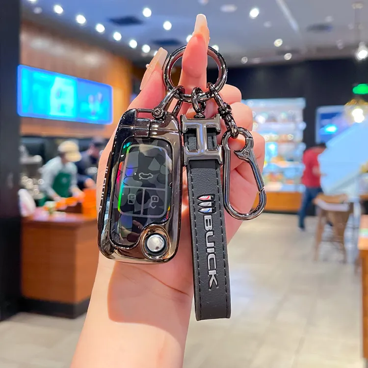 适用于别克老款英朗钥匙套gt阅朗10-20款xt汽车折叠金属壳扣包女