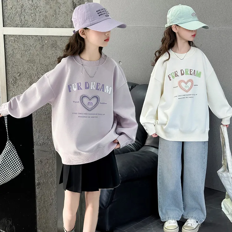 女童春秋季卫衣2025新款女大童秋装韩系上衣儿童休闲小女孩洋气潮