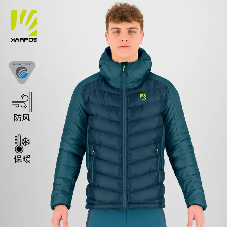 Karpos户外运动棉服男秋冬新款拼接保暖轻量防泼水外套保暖搭子