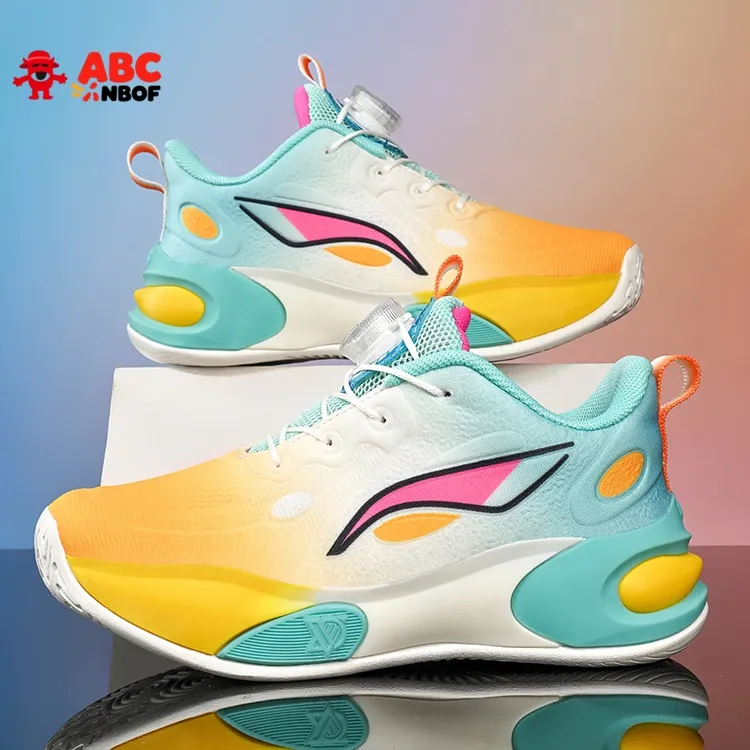 ABC NBOF童鞋男童运动鞋2025春秋季新款网面透气跑步鞋儿童篮球鞋