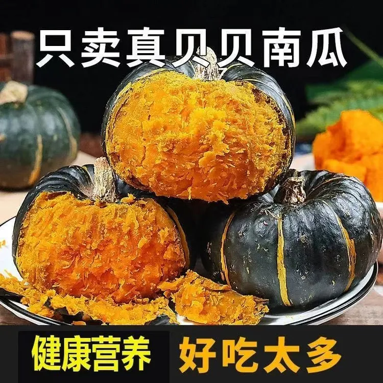 甘肃高海拔贝贝南瓜新鲜采摘粉糯香甜板栗味现摘现发新鲜蔬菜