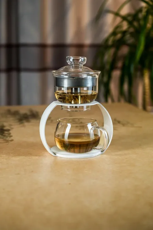 玻璃虹时茶具自动出汤新款高硼硅玻璃茶具高端茶具懒人泡茶神器