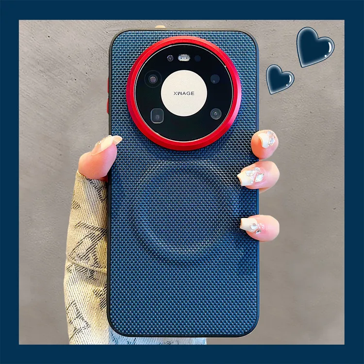 适用华为mate80promax新款手机壳高档科纳皮奢华保护套mate70Air