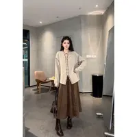 旻旻【海棠听风】时尚百搭洋气时髦高气质刺绣长袖衬衫上衣女20940