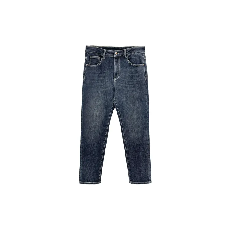 【MIXCITY亚楠家】男士复古水洗修身加厚牛仔裤9029