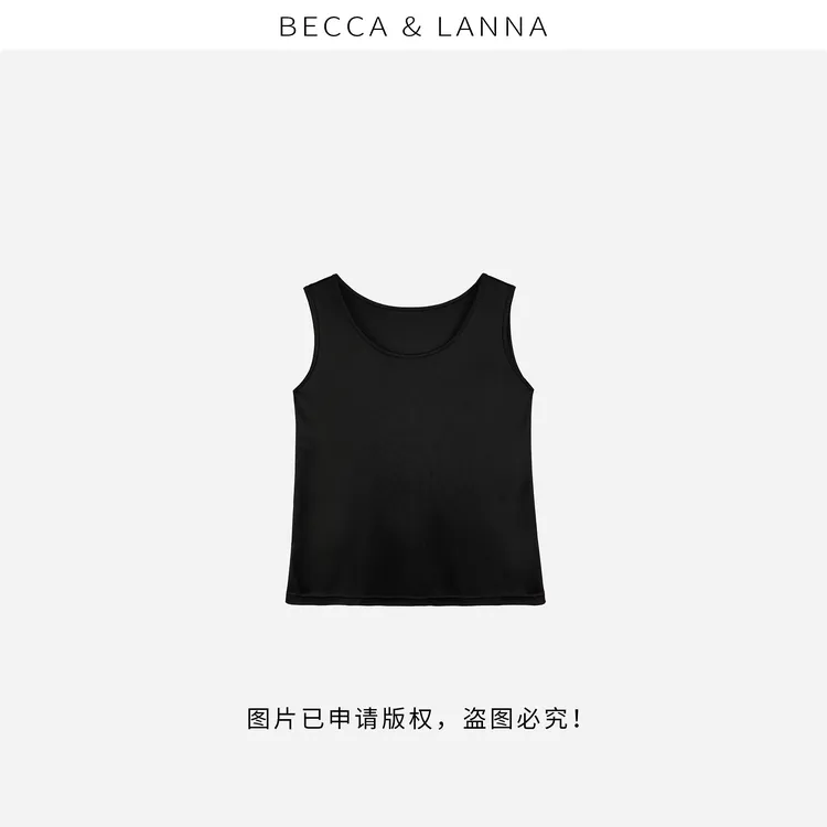 D0233 女士夏季休闲百搭松弛三醋酸背心 女装