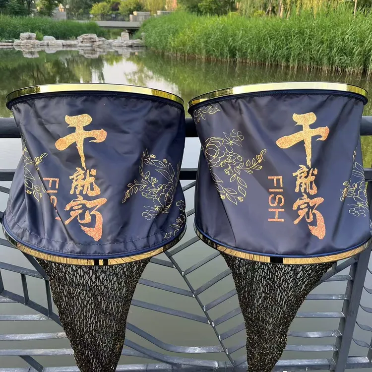 手工编织黑金聚乙烯黑坑鱼护千斤护防挂速干