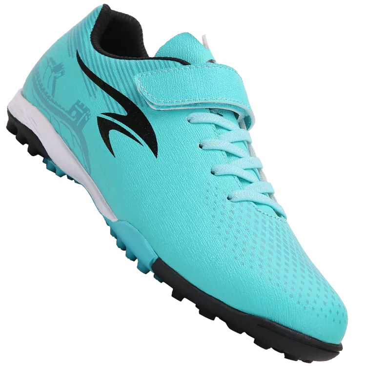 舒莱狮儿童足球鞋魔术贴免系鞋带防水运动鞋男女透气小学生足球鞋