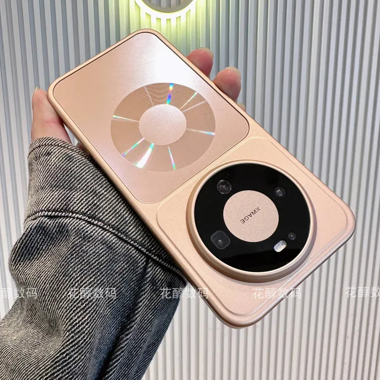 适用华为mate80/80promax手机壳AG磨砂磁吸全包边大孔80por保护壳