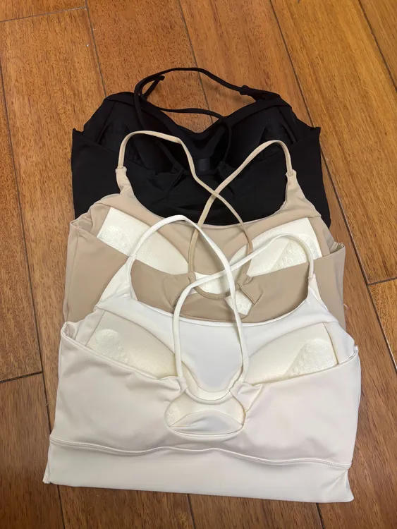 903#夏季白色交叉防走光运动时尚打底法式粉底液隐形美背内衣文胸