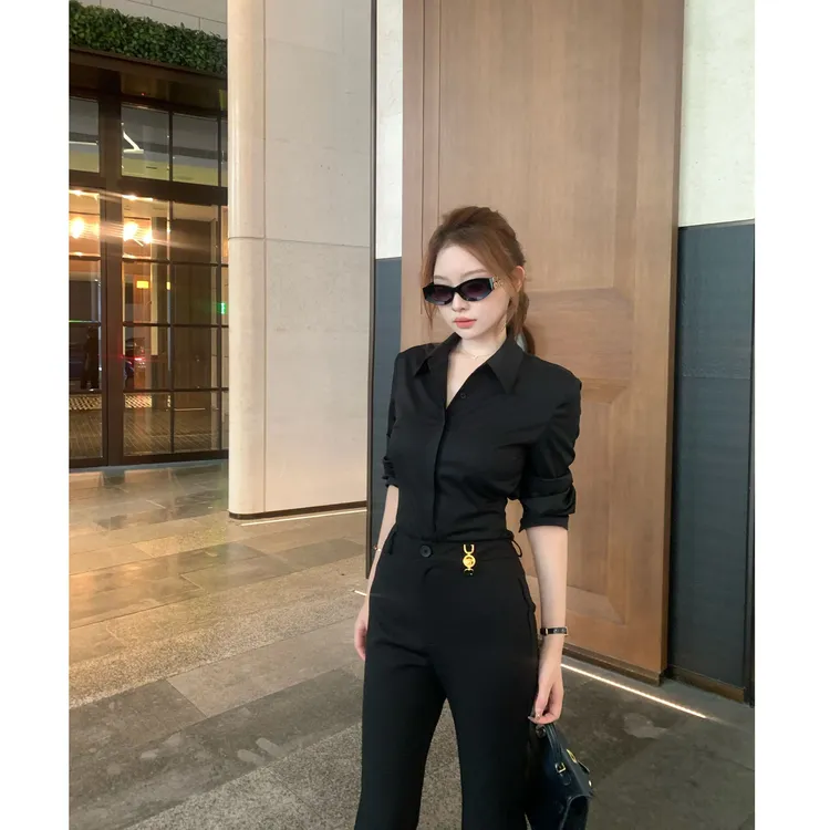 SZA【许我耀眼第三集】秋季新款气质通勤职场长袖衬衫A-2317