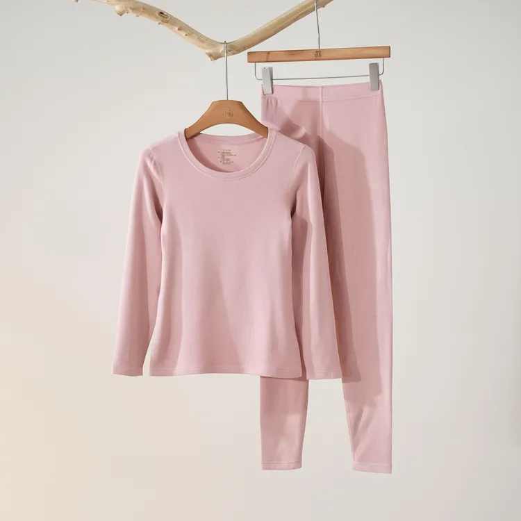 西子/【伴暖】男女款秋冬貂绒蚕丝保暖打底秋衣秋裤套装/SYSLL001