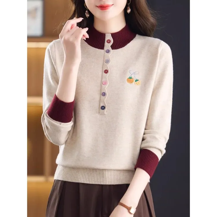 半高领毛衣女秋冬2025新款爆款小个子超好看短款毛衣打底衫配裙子