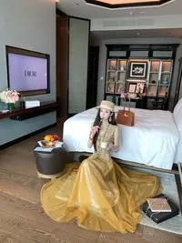 【雅乔定制】复古时报 时尚双层网纱大摆长裙半身裙DYZY-25087756