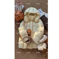 2025年新款【奶油面包】新国标90白鸭绒泡芙一手长羽绒服 629-15