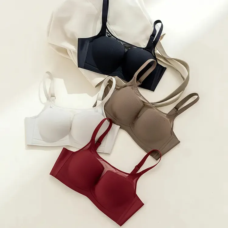 【白玫瑰】内衣女小胸聚拢型显大文胸新款网红爆款内衣无钢圈薄款