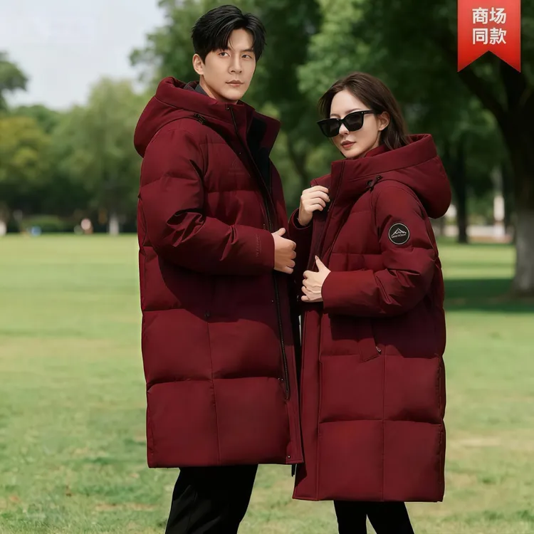 中长款情侣装加厚大码新款时尚防风运动保暖宽松棉衣派克服潮外套