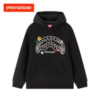 【珍珠系列】SPRAYGROUND鲨鱼嘴连帽卫衣刺绣小花潮流XB WE133323