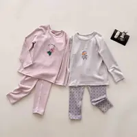 暖虫童装2025年冬装新款女童300g暖莫棉家居服套装254-WW-254001