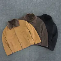 双面穿外套复古棉衣翻领秋冬款保暖加绒上衣日常气质百搭款