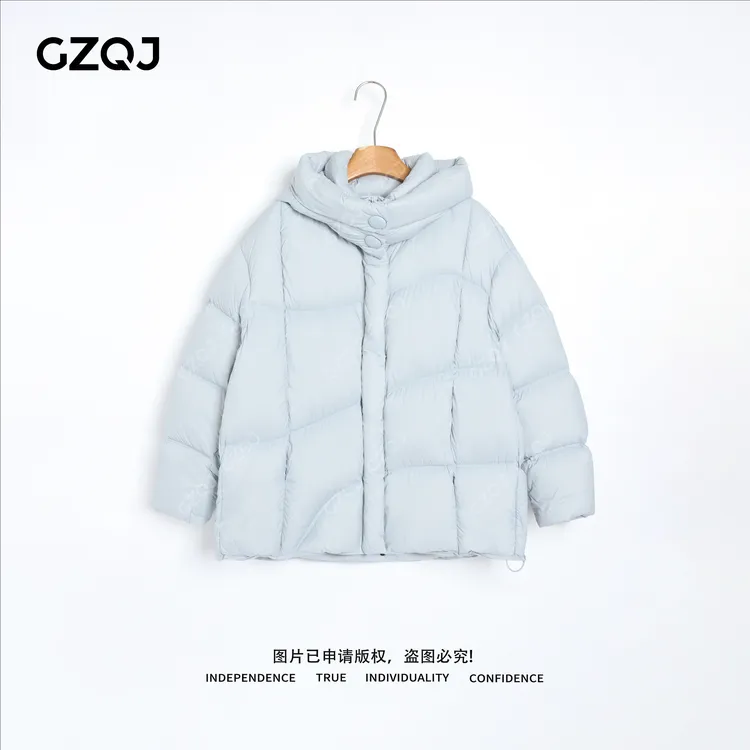 老琴私服【云朵面包】95白鸭绒休闲时尚保暖加厚羽绒服外套女05777