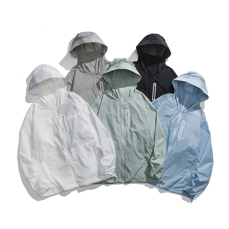 2025夏男女士薄款防晒服连帽常规款长袖夏皮肤衣防紫外线速干防风