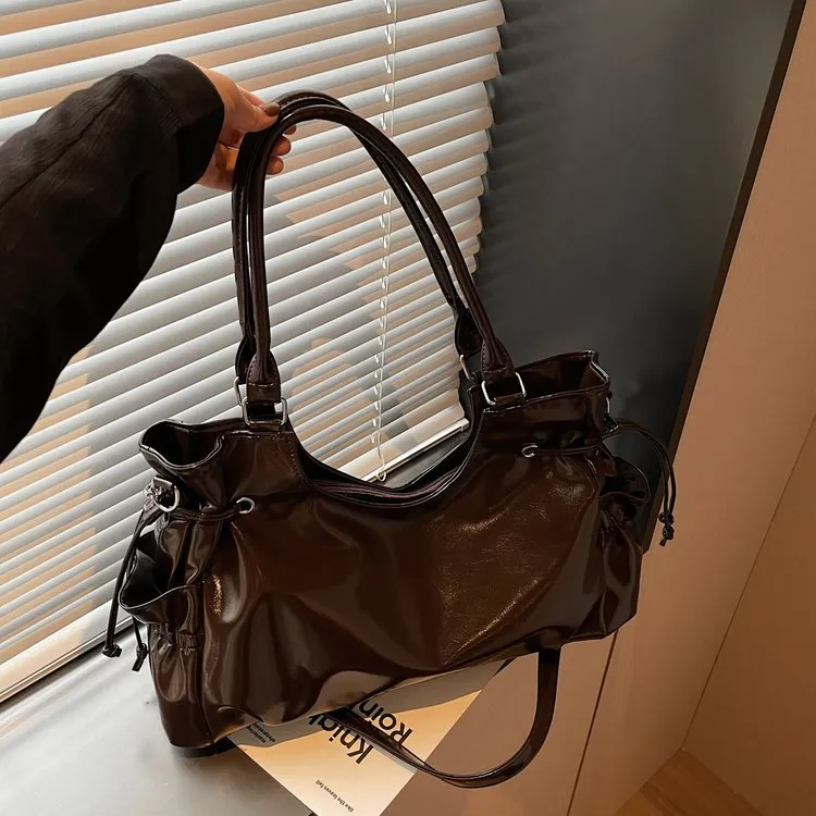 简约斜挎包单根收纳韩式纯色ins单肩单肩款小众夏季辣妹包包