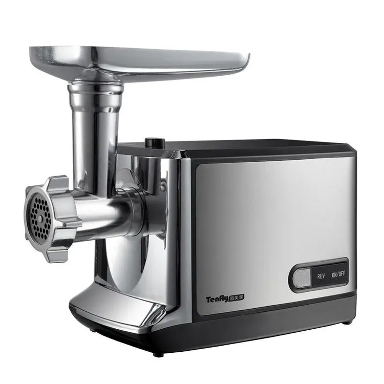 Tenfly电动多功能绞肉机家用不锈钢商用料理机搅肉馅打肉灌肠