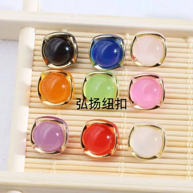 彩色圆形蘑菇扣儿童毛衣开衫外套树脂扣子衬衫雪纺衫百搭装饰纽扣