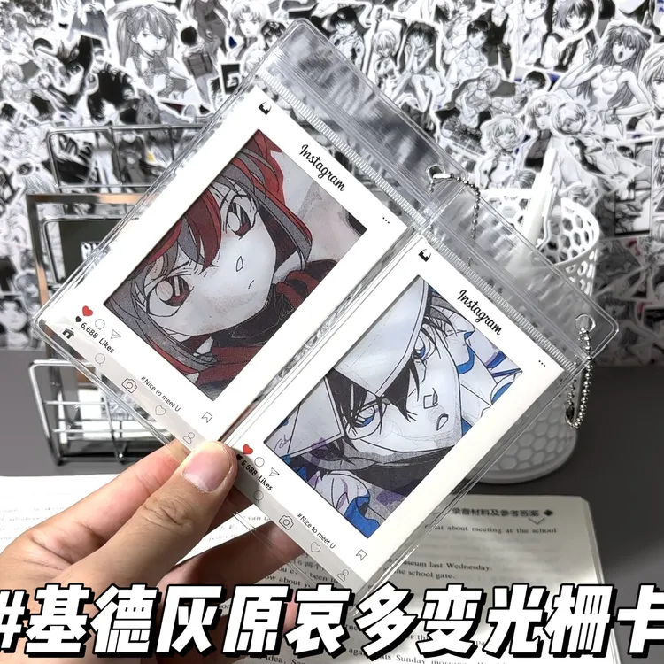 名侦探柯南怪盗基德灰原哀涂鸦多变光栅卡书签送朋友闺蜜创意礼品