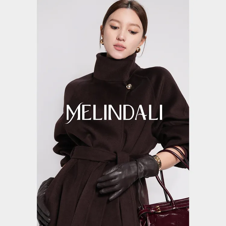 Melinda Li【可可大衣】私服绵羊毛桑蚕丝山羊绒长款双面呢毛呢大衣