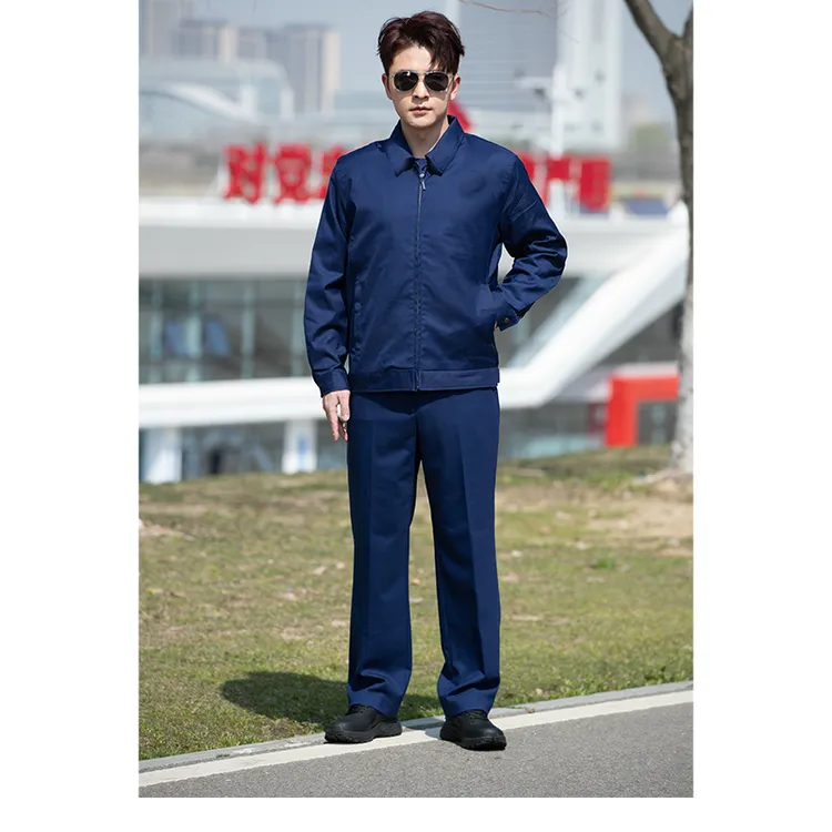 新款春秋季冬季勤务夹克   训练服   工作服    蓝色工装      