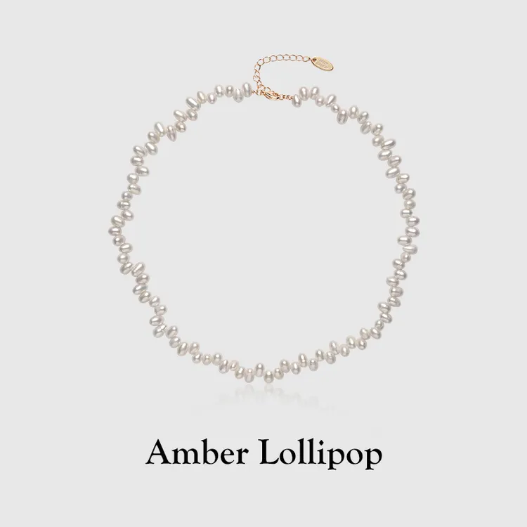 Amber Lollipop/王玉雯同款【云华系列】巴洛克小米珠锁骨项链女