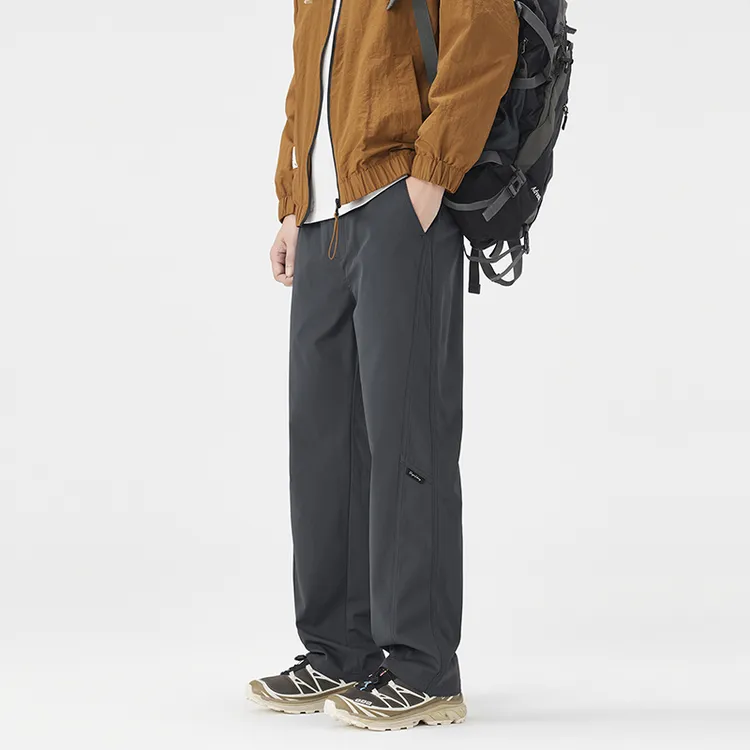 2025秋季新款休闲裤男士潮牌美式复古宽松大码直筒户外冲锋长裤子