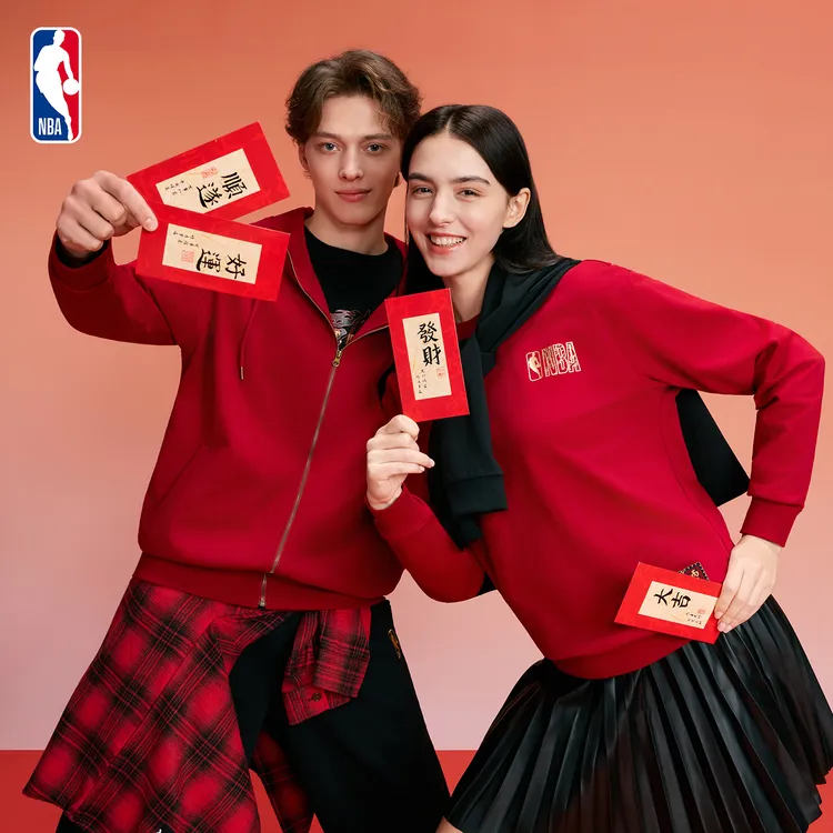 【马年系列】NBA官方杜兰特/哈登马年穆王八骏系列纯棉圆领运动卫衣